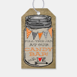 Mason Jar Halloween Pumpkins Snoep Tafel Favor Cadeaulabel