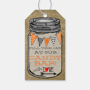 Mason Jar Halloween Pumpkins Snoep Tafel Favor Cadeaulabel