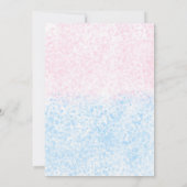 Mason Jar He or she Gender onthulling Baby shower  Kaart (Achterkant)