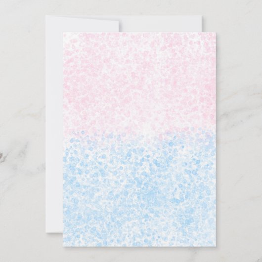 Mason Jar He or she Gender onthulling Baby shower  Kaart (Achterkant)