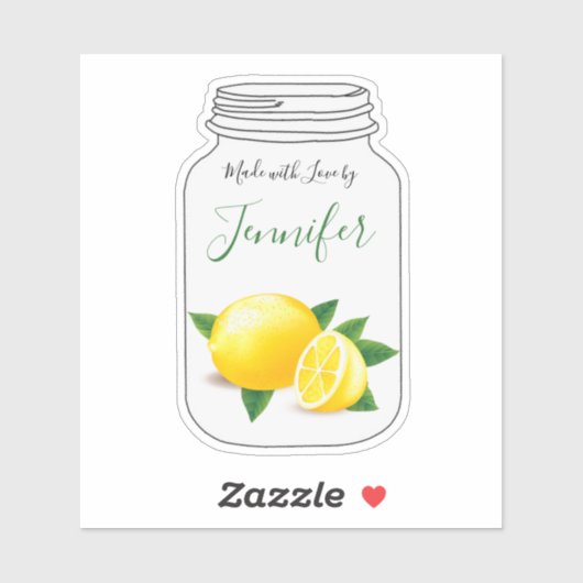 Mason jar homemade food label (Vel)