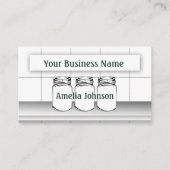 Mason Jar is aangepast je object modern Visitekaartje (Voorkant)