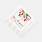 Mason Jar-kerstpapier Napkins Servet (Hoek)