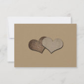 Mason Jar Kraftpapier Huwelijksreactie RSVP Kaartje (Achterkant)