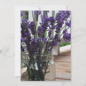 Mason Jar Lavender Porch Wedding Uitnodiging (Achterkant)