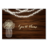 Mason jar & licht Plaatskaarten Kaart (Voorkant)