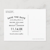 Mason Jar Lichten Rustic Baby's Adem Save the Date Aankondigingskaart (Achterkant)