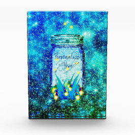 Mason jar lightning bug glanzend firefly fotoblokken