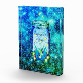 Mason jar lightning bug glanzend firefly fotoblokken (Rechts)