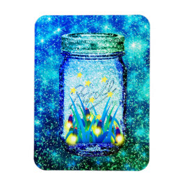 Mason jar lightning bug glanzend firefnet magneet
