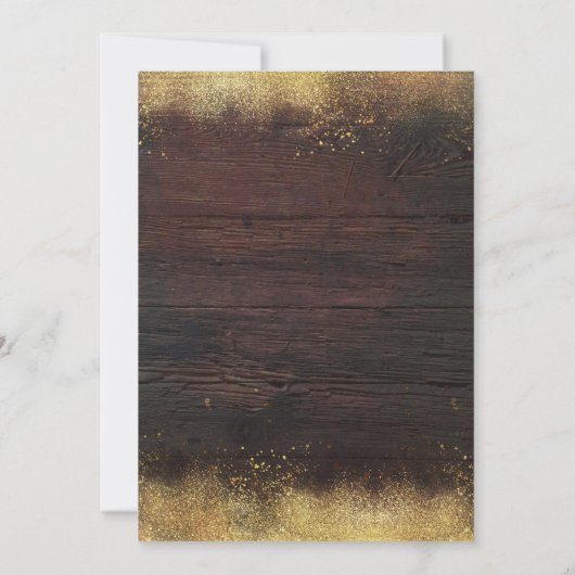 Mason Jar Lights Rustiek Hout Repetitie Diner Kaart (Achterkant)