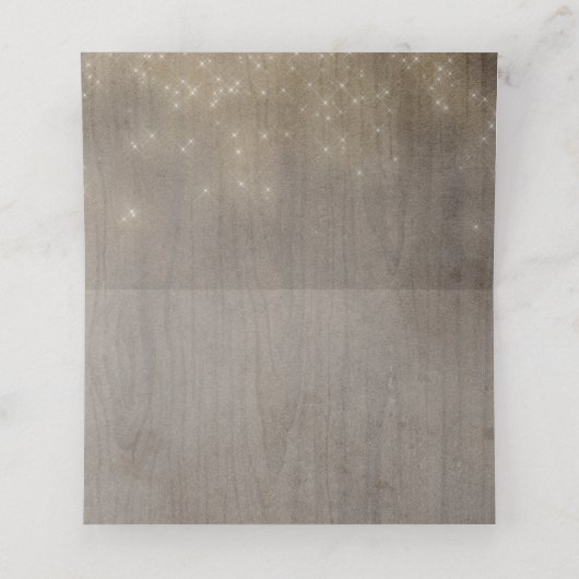 Mason Jar Lights Rustiek Plaatskaartje (Binnenkant ongevouwen)