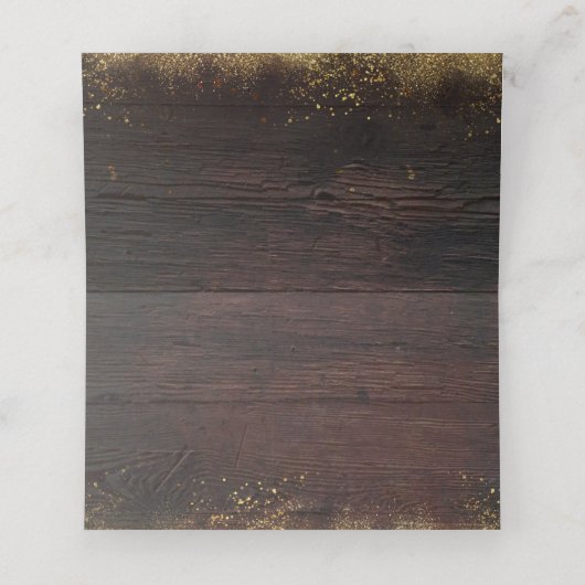 Mason Jar Lights Rustieke Bruiloft Plaatskaartje (Binnenkant ongevouwen)