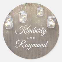 Mason Jar Lights Rustieke Bruiloft