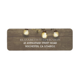 Mason Jar Lights Rustieke Schuur Bruiloft Etiket