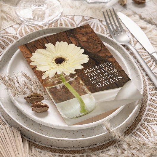 Mason Jar Madelijn Country Bruiloft "Save the Date Kaart