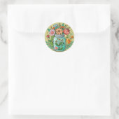 Mason Jar met Flowers Sticker (Tas)