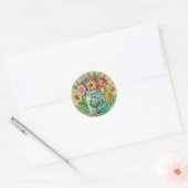 Mason Jar met Flowers Sticker (Envelop)