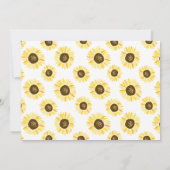 Mason Jar met gele Zonnebloemen Verjaardagsfeest Kaart (Achterkant)