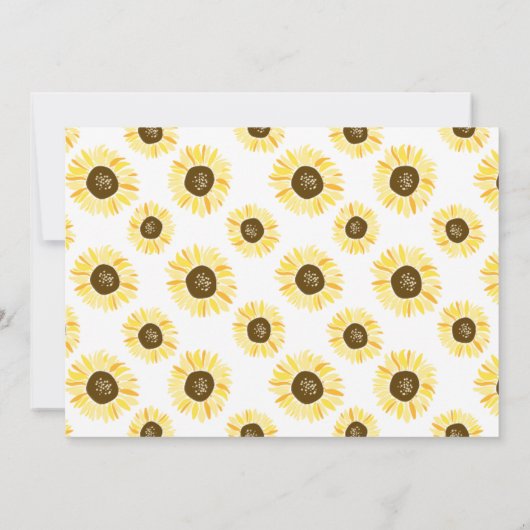 Mason Jar met gele Zonnebloemen Verjaardagsfeest Kaart (Achterkant)