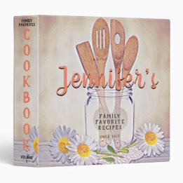  Mason Jar met Heart Cookbook 1 1/2" Multomap