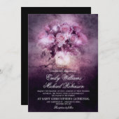 Mason jar met rozen string licht bruiloft kaart (Voorkant / Achterkant)