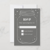 Mason Jar met vuurvliegjes Bieden RSVP Grey (Voorkant)