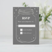 Mason Jar met vuurvliegjes Bieden RSVP Grey (Staand voorkant)