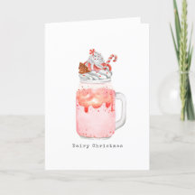 Mason Jar Milkshake met een maire kerstpeppermint
