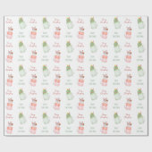 Mason Jar Milkshakes Pattern Cadeaupapier (Vlak)