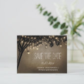  Mason Jar Oak Tree Bewaar de datum kaarten (Staand voorkant)