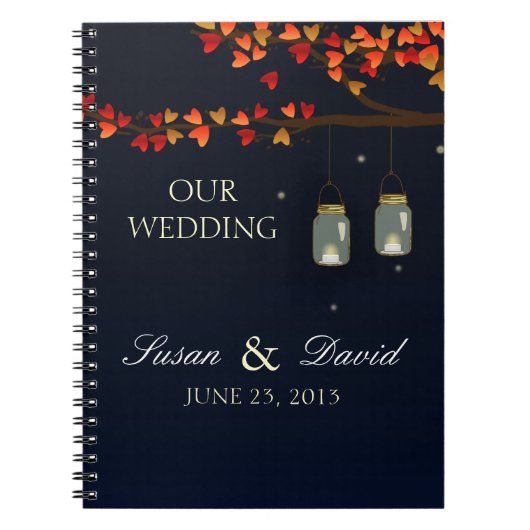 Mason Jar Oak Tree Wedding-laptop Notitieboek (Voorkant)