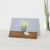 Mason Jar of Daisies Birthday Card Kaart (Voorkant)