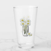 Mason Jar of Daisies Drink glas (Achterkant)