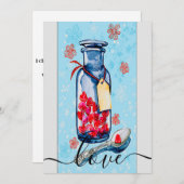 Mason Jar of Love Feestdagenkaart (Voorkant / Achterkant)