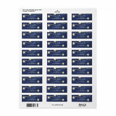 Mason Jar op het Etiket van het Adres van de Licht (Full Sheet)