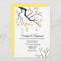 Mason Jar over het uitnodigen van de bloeiende bom