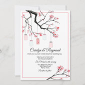 Mason Jar over het uitnodigen van de bloeiende bom Kaart (Voorkant)