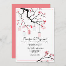 Mason Jar over het uitnodigen van de bloeiende bom