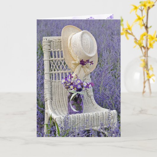 Mason Jar over voorzitter Kaart vriendschap (Gele Bloem)