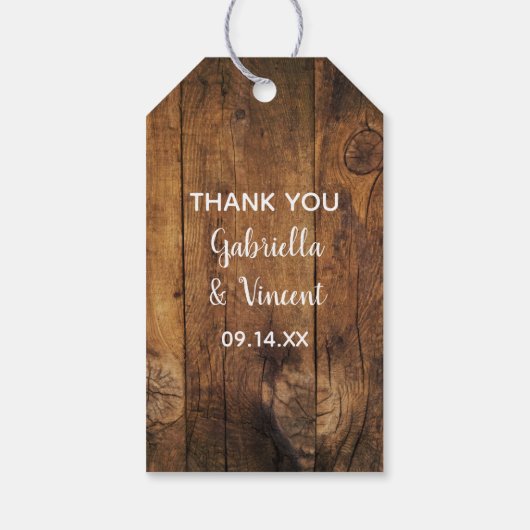 Mason Jar Pink Daisies Country Weddenschap Favor T Cadeaulabel (Achterkant)