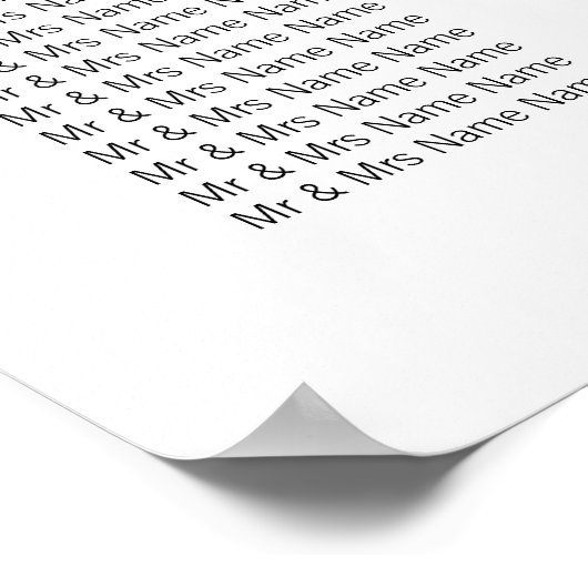 Mason Jar & Pink Heart Wedding Seating Chart Poster (Hoek)