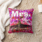 Mason Jar Pink Paarse Romantic Tree van mevrouw Br Kussen (Deken)