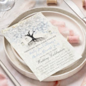 Mason Jar Powder Blue Heart Leaf Tree Damask Kaart