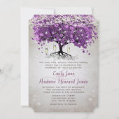 Mason Jar Radiant Paars Wedding Kaart (Voorkant)