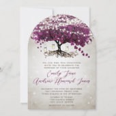 Mason Jar Radiant Paars Wedding Kaart (Voorkant)