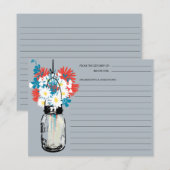 Mason Jar Recipe Kaart (Voorkant / Achterkant)