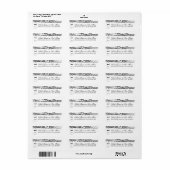 Mason Jar retouradres label (Full Sheet)