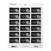 Mason Jar romantische nachtlichten adreslabel Etiket (Full Sheet)