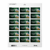 Mason Jar romantische nachtlichten adreslabel Etiket (Full Sheet)